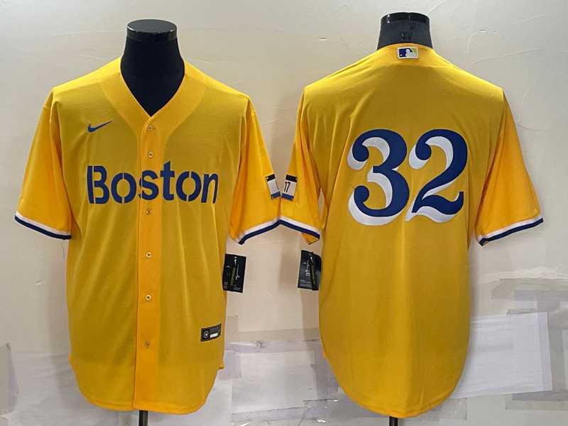 Boston Red Sox #32 Matt Barnes Gold No Name 2021 City Connect Stitched MLB Cool Base Nike Jersey,We sell and wholesale Boston Red Sox #32 Matt Barnes Gold No Name 2021 City Connect Stitched MLB Cool Base Nike Jersey on line form chian!